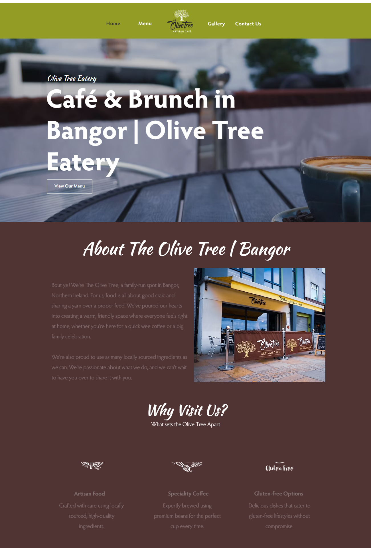 Olive Tree Bangor — Web Design & Development project by Sav Cattura