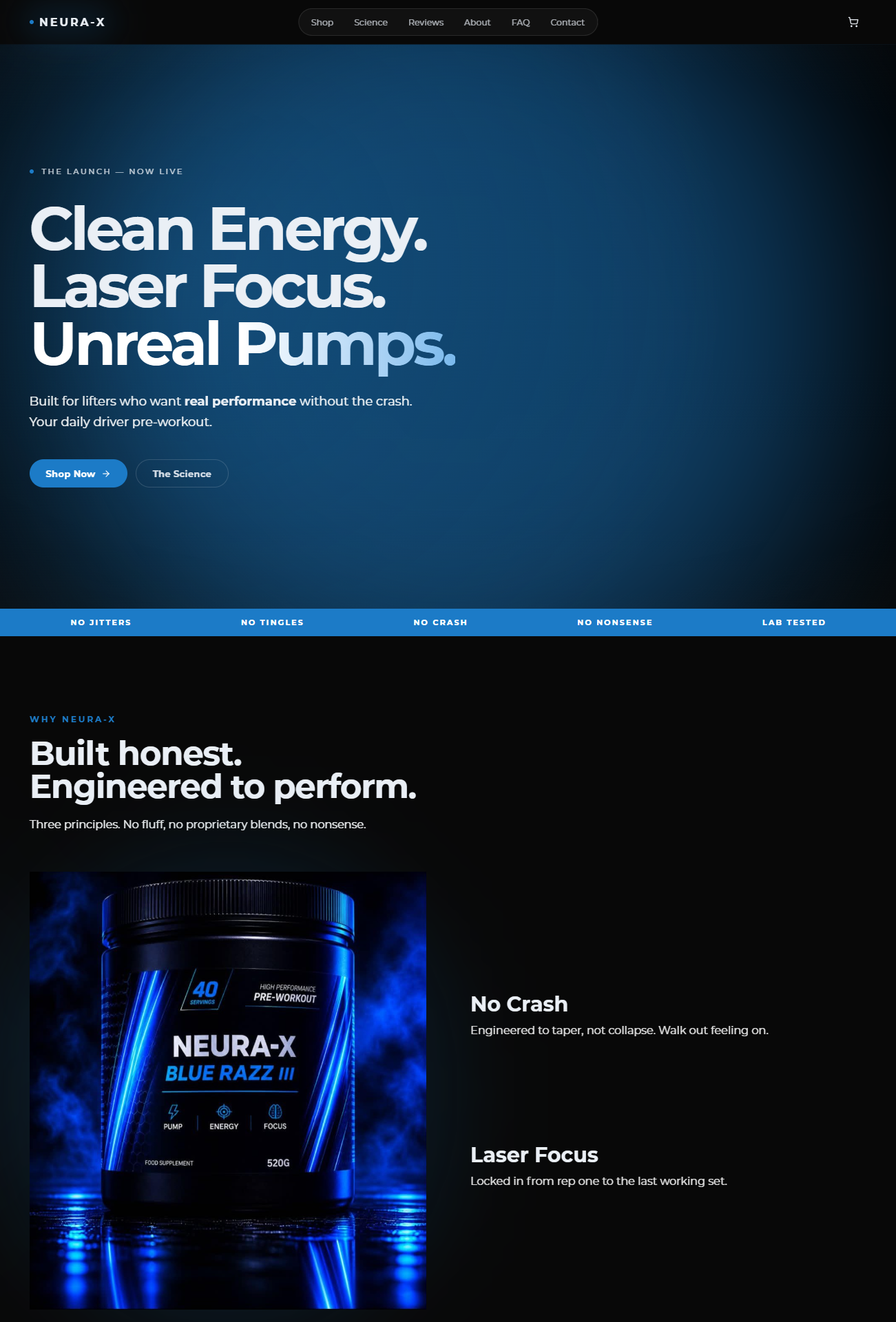 Neura-X website screenshot